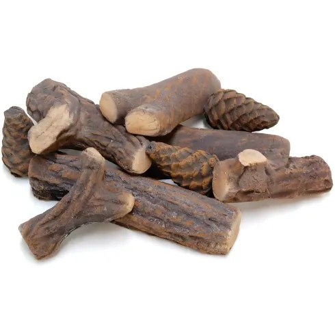 Legna ceramica per biocamino - legna, 9