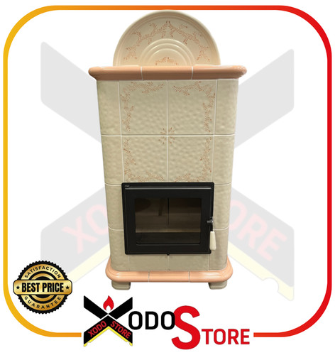 Stufa legna ceramica beige - ceramica,