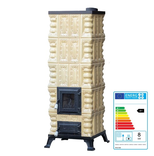 Stufa ceramica con forno - stufa,