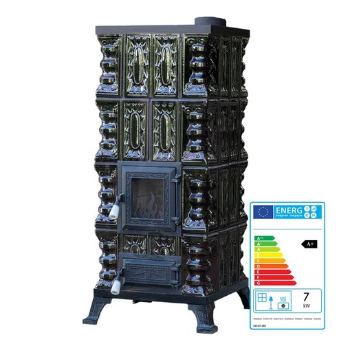 Stufa ceramica con forno - in,